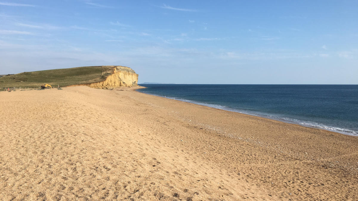 Quiet, sandy beach in Dorset